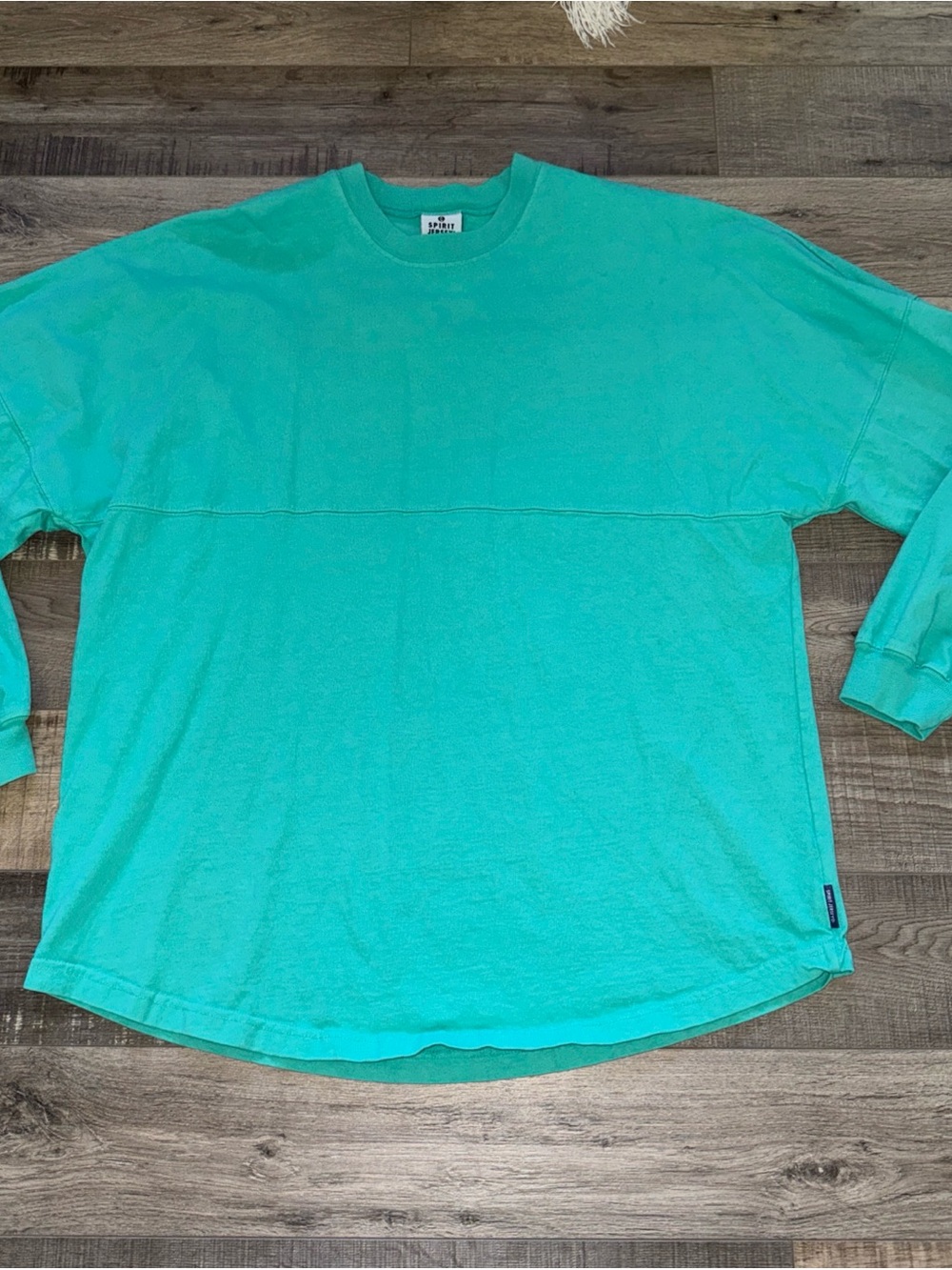 Spirit jersey size large- biltmore-Casual Teal Long-Sleeve Men's Shirt